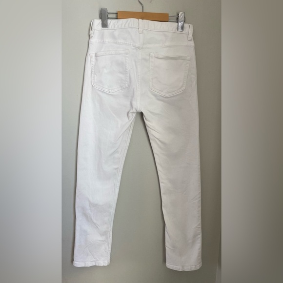 EVERLANE Mid-Rise Skinny Ankle Jeans Women 26 White Denim - Picture 7 of 12